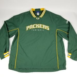 Reebok Green Bay Packers Football NFL Pullover